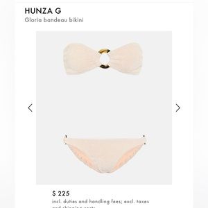 HUNZA G BIKINI - GOOD CONDITION